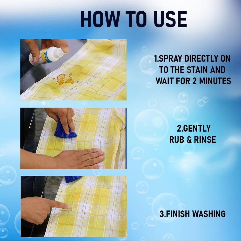 8 in 1 Colour Bleach Laundry Detergent Stain Remover ( BUY 1 GET 1 FREE )