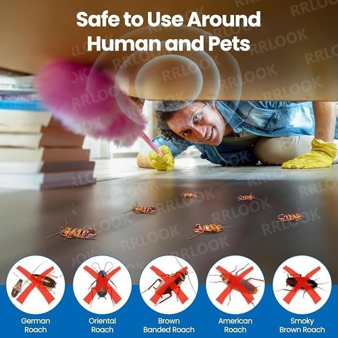 Natural Cockroach Killer for Kitchen, Bathroom And Cabinets Eco-Friendly Home Remedy for Indoor Cockroach Control Killer (Pack of 24)