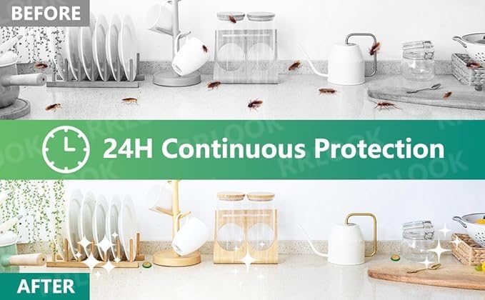 Natural Cockroach Killer for Kitchen, Bathroom And Cabinets Eco-Friendly Home Remedy for Indoor Cockroach Control Killer (Pack of 24)